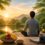 Harmonie et bien etre au lever du soleil