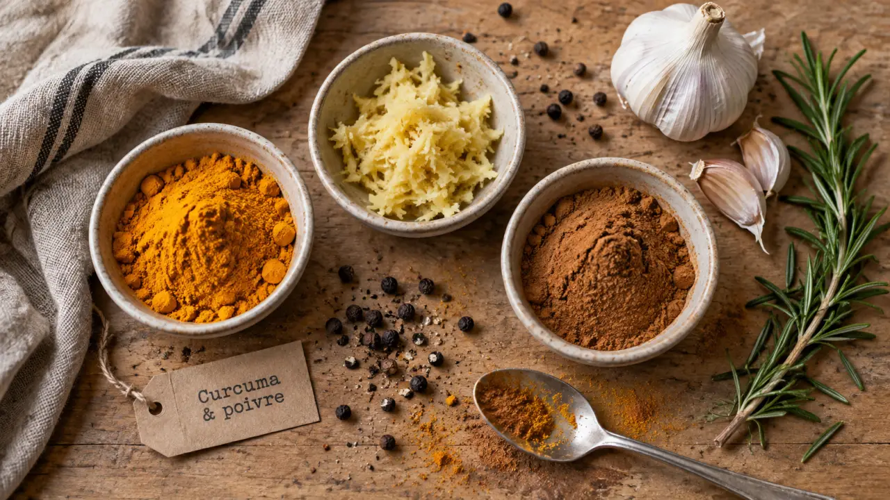 Épice anti-inflammatoire : ce que le curcuma peut apporter, et les précautions à garder