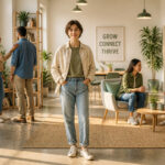 Bien etre et connexion dans un espace moderne