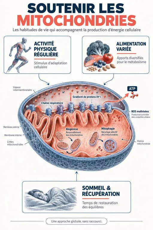 Mitochondrie : comment les augmenter grâce à l’activité physique, au sommeil et à la récupération